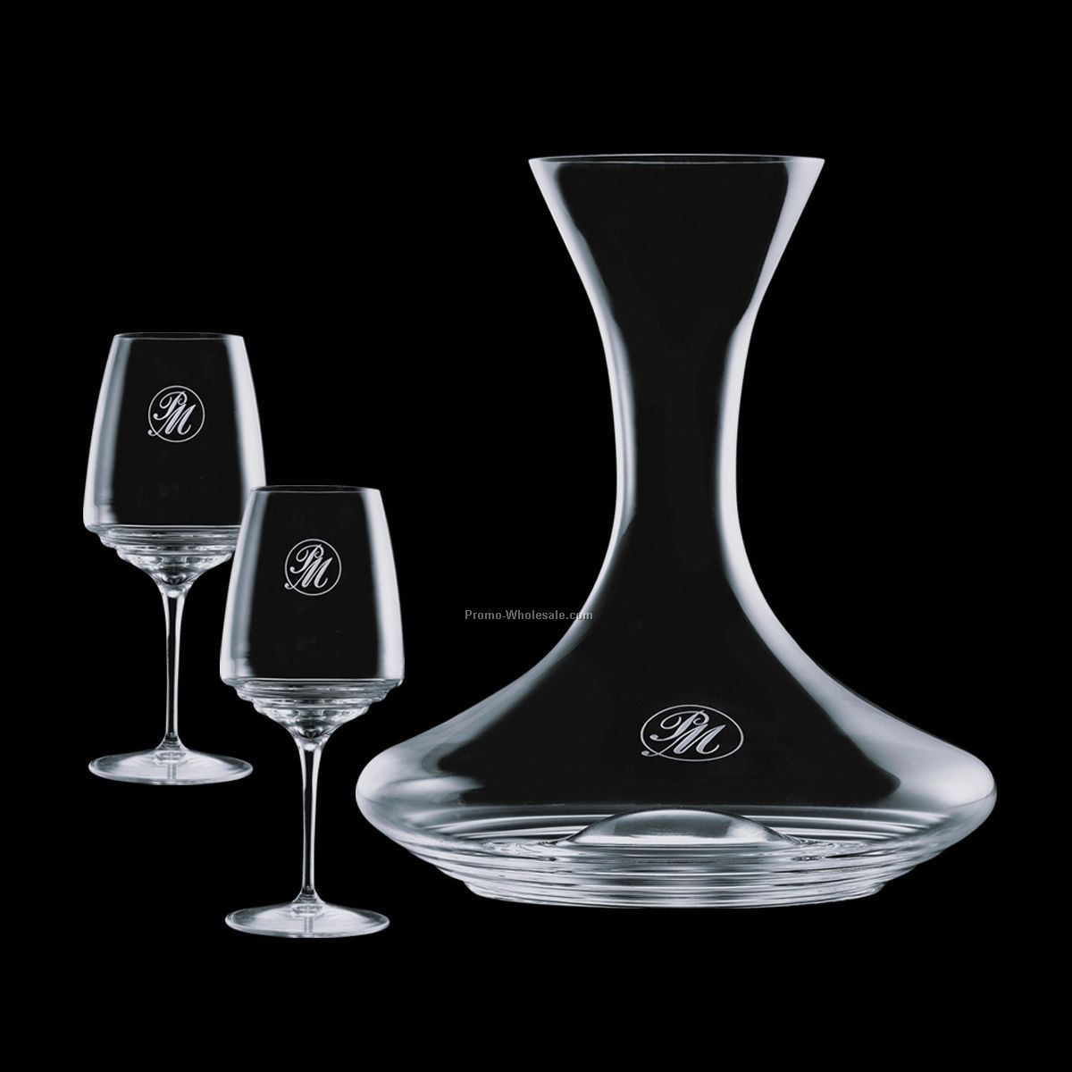 88 Oz. Wilshire Carafe & 2 Wine Glass