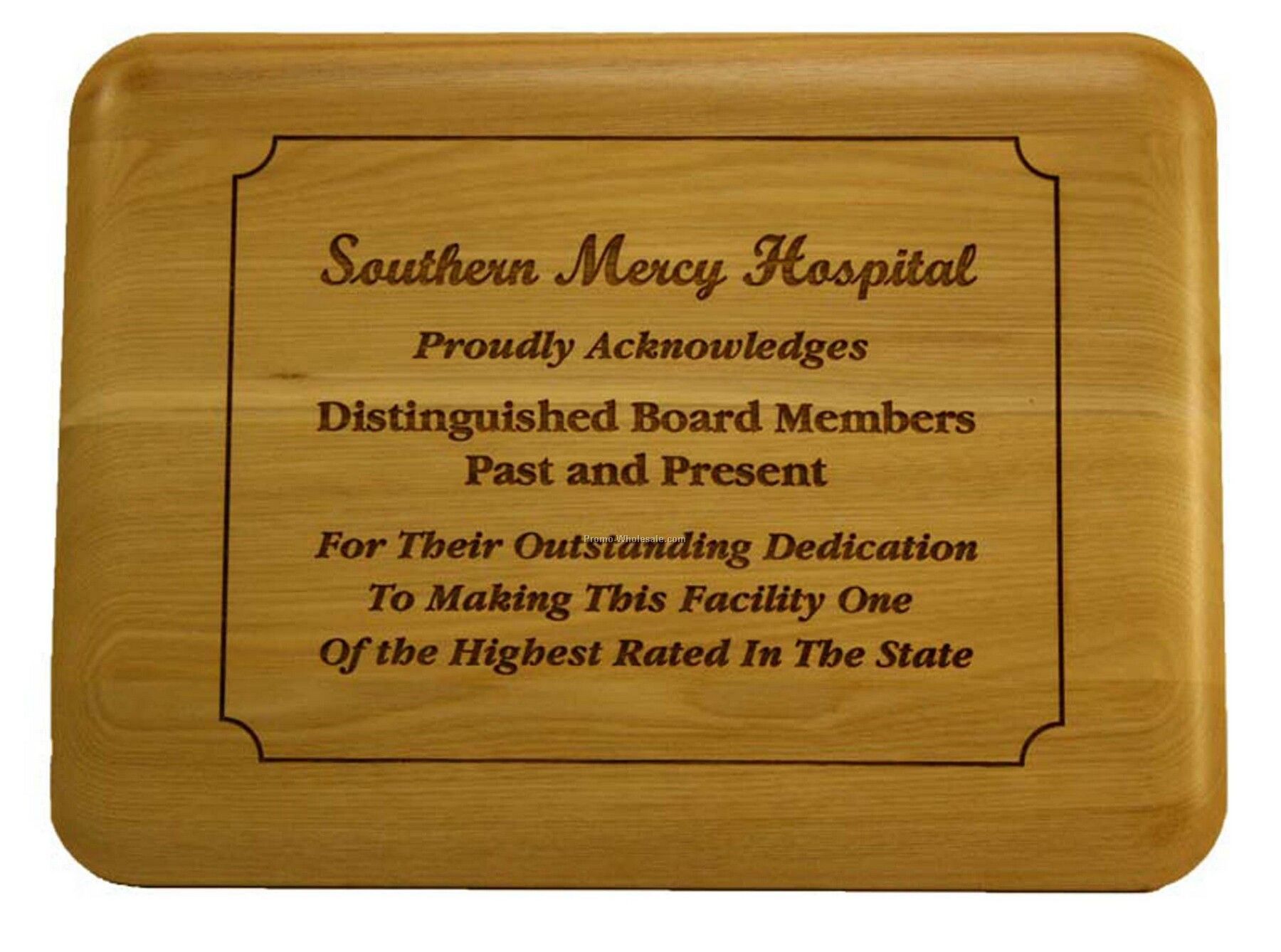 9 X 12 Timeless Timber Plaque