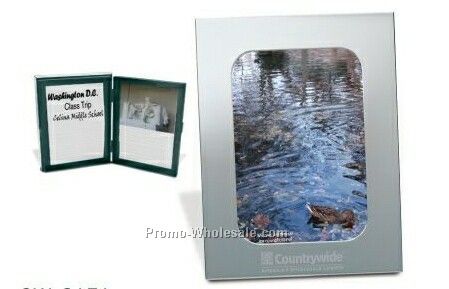 9"x7"x1-3/4" Acclamation II Silvertone Aluminum Photo Frame / Album