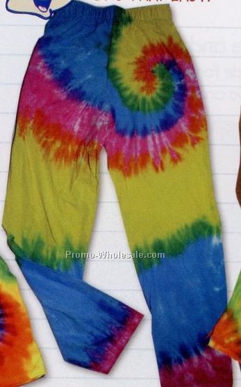 Adult Tie Dye Lounge Bottom Pants (2xl)