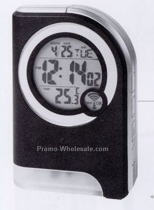 Atomic Travel Alarm Clock W/ Torch Light