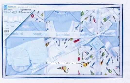 Bambini Blue 10 Piece Gift Set