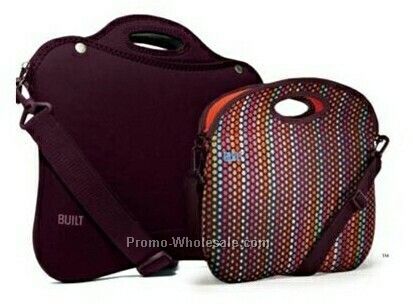 Built 15-2/5" Elastic Neoprene Laptop Portfolio - Black Raspberry