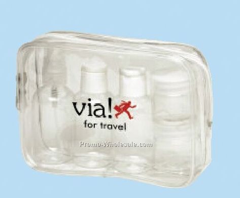 Clear Bag With Empty Bottle