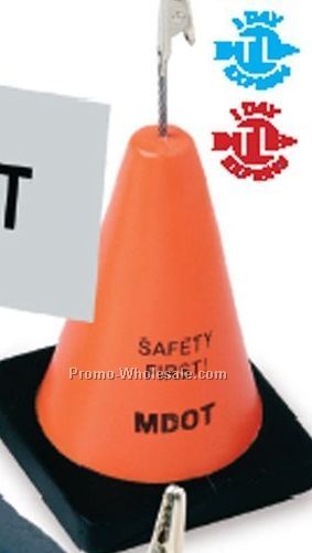 Construction Cone Stress Reliever/ Memo Holder