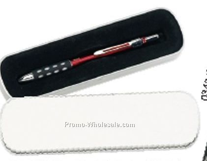 D-series Red 3-in-1 Multi Functional Pen Gift Set (1 Color Imprint)