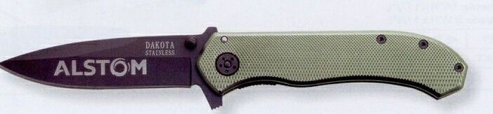 Dakota "warrior" Pocket Knife (Green Handle)