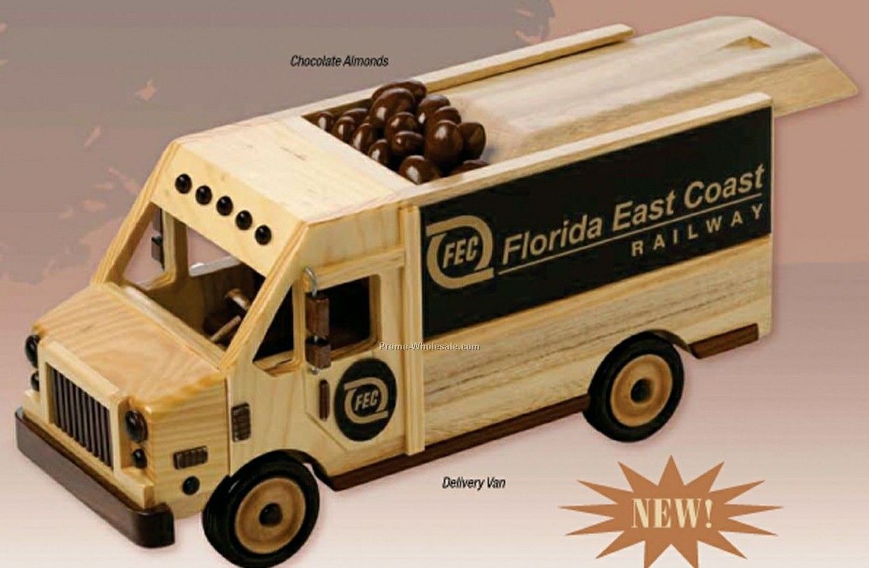 Delivery Van Nut Dispenser - Chocolate Almonds 16 Oz.