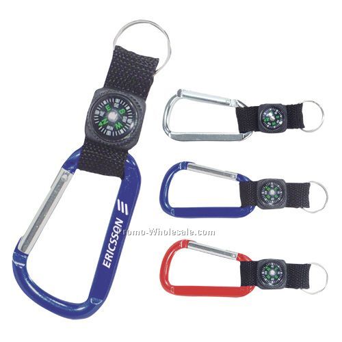 Explorer Carabiner With Compass