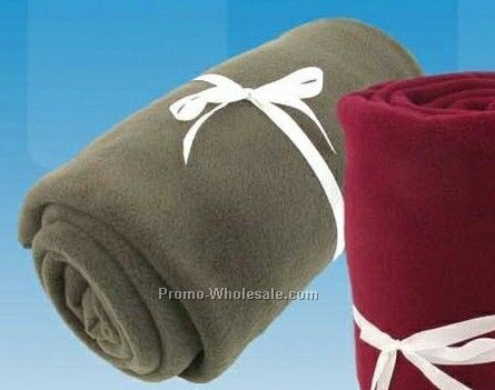 Fleece Blanket - Burgundy Red