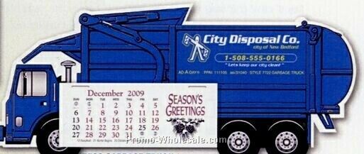 Garbage Truck Custom Full Color Die Cut Calendar - After June 1