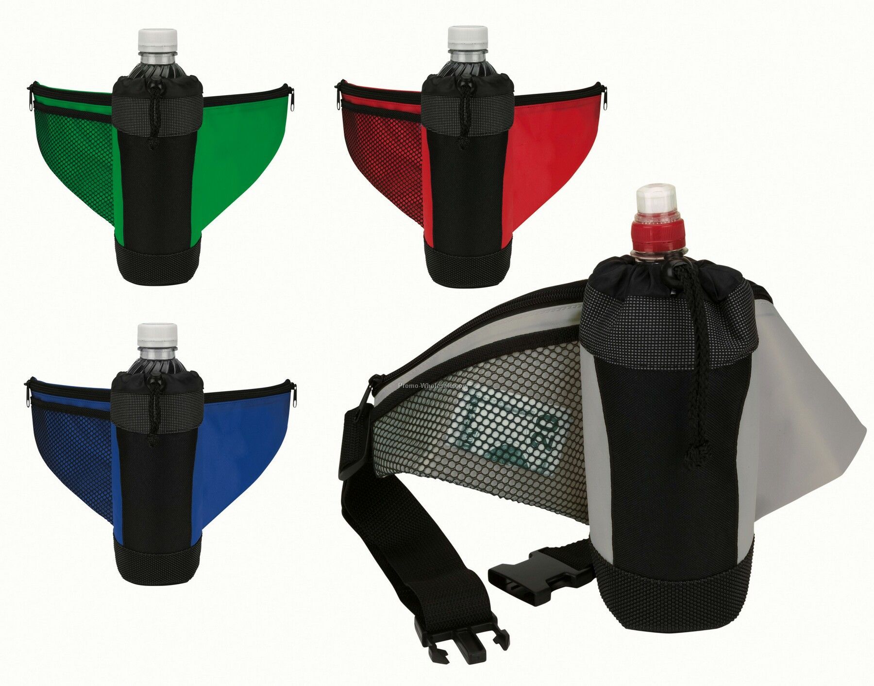 Giftcor Green Fanny Pack Bottle Holder 8-1/2"x4"