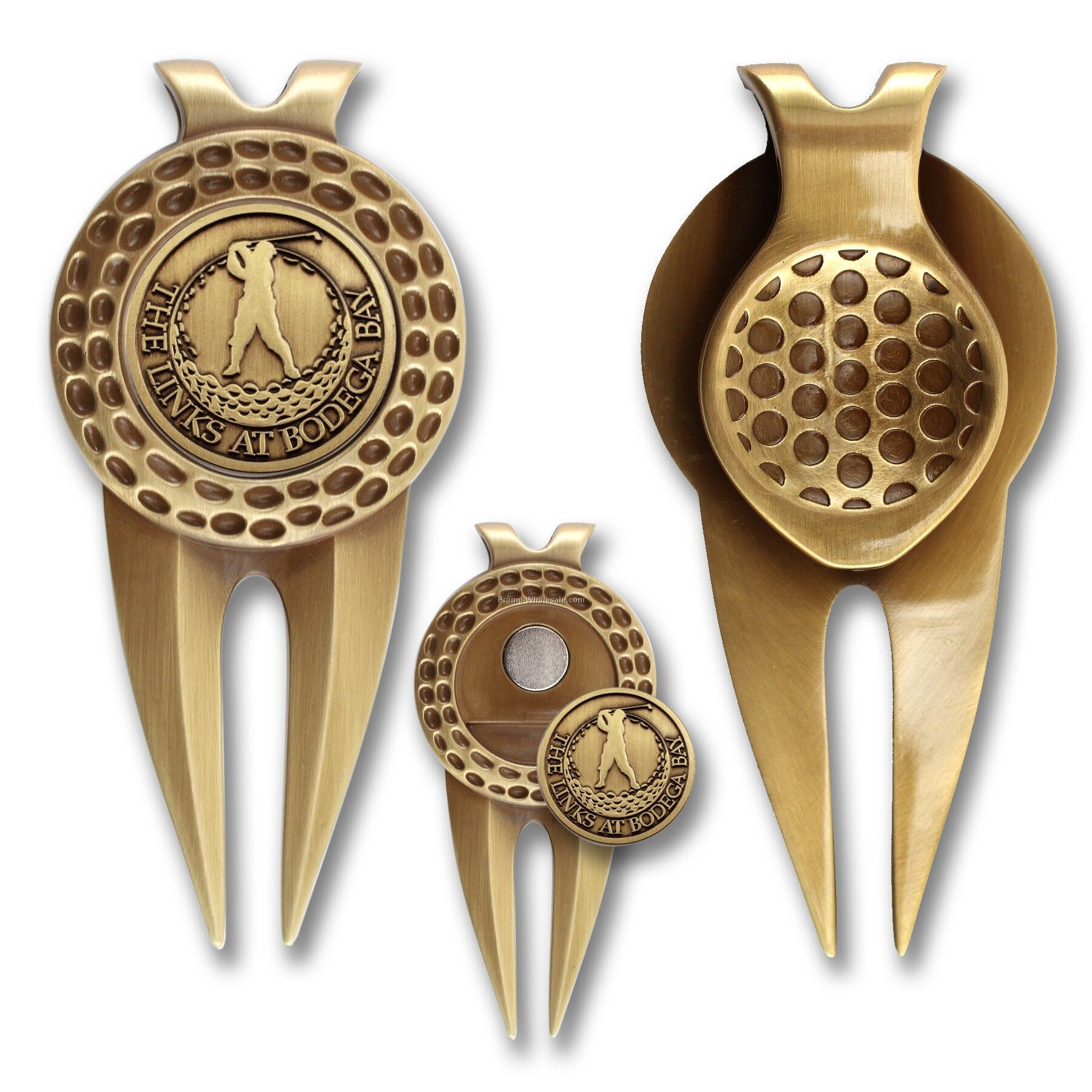 Golf Divot Tool With Custom Ball Marker (1")