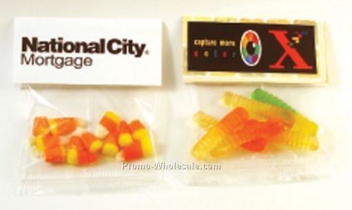 Header Card Packs Clear Cello Bag W/ 1 Oz. Trail Mix