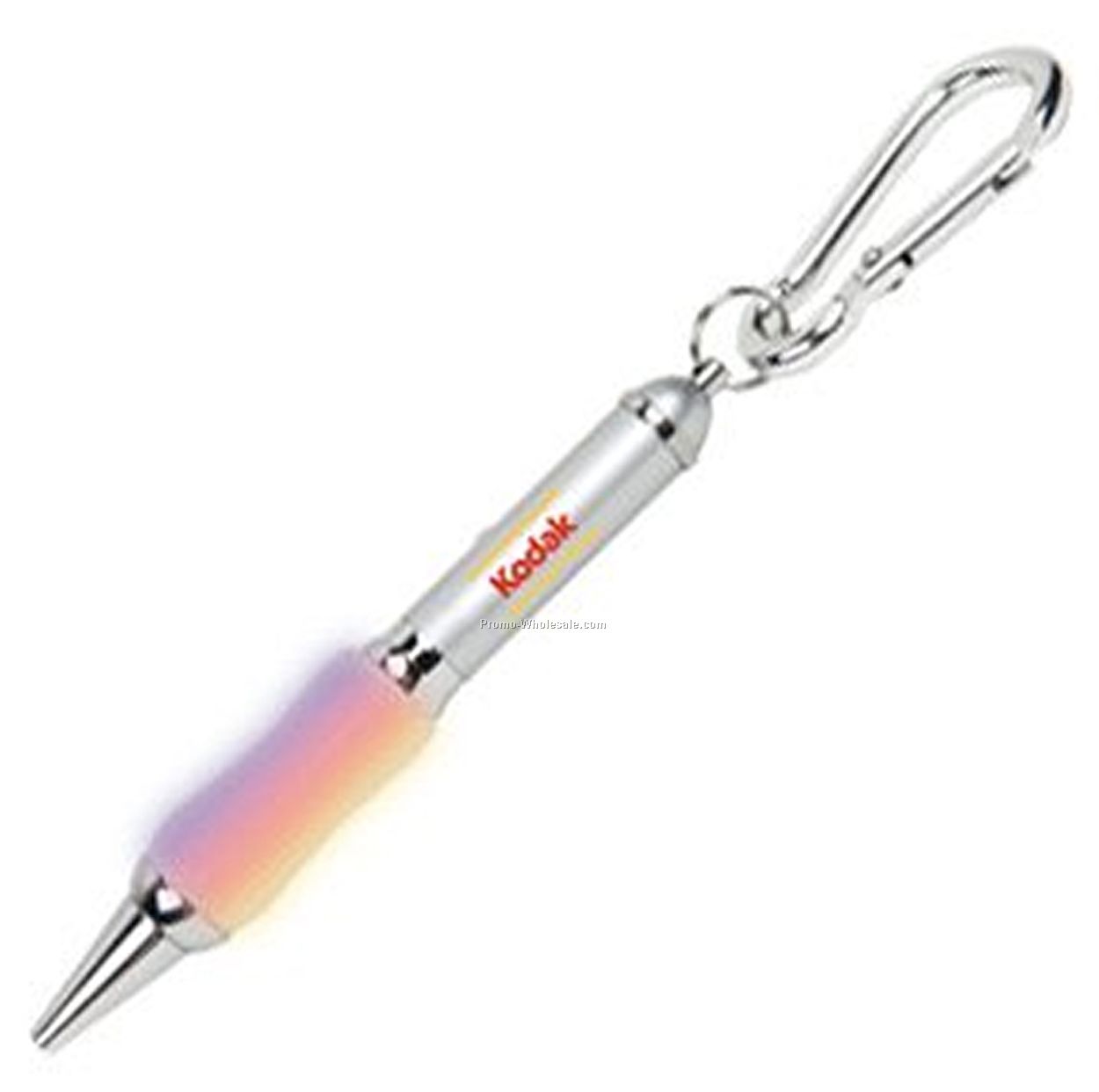 LED Carabiner Pen W/ Gel Tip - Multi Color