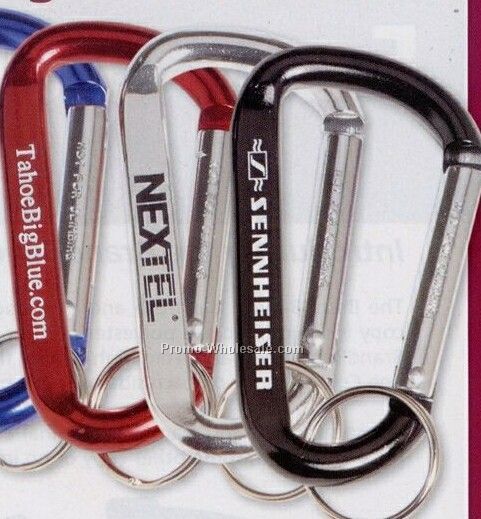 Large Carabiner With Split Ring 3 1/8"x1 3/4"x3/8" (5 Days Service)