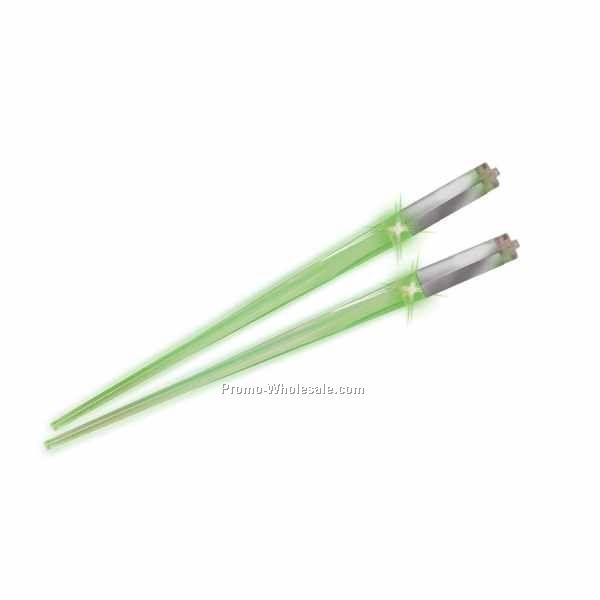 Light Up Chop Sticks (Green Led)