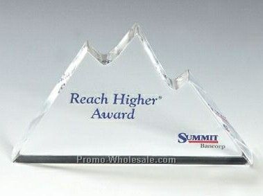 Lucite Mountain Stock Shape Embedment/ Award