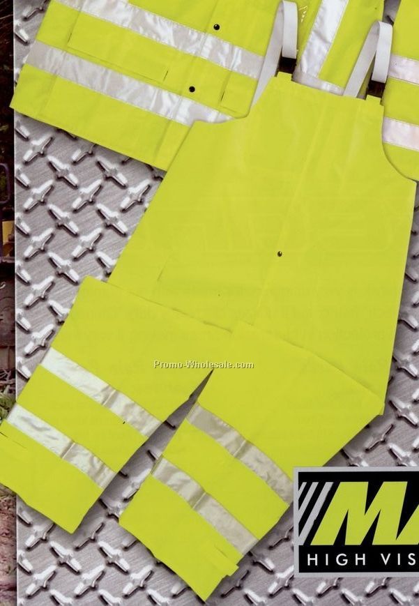 Maxflect Neon Safety Rain Overall Bib (4xl)