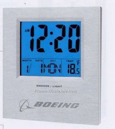 Minya Calendar Thermo Alarm Clock