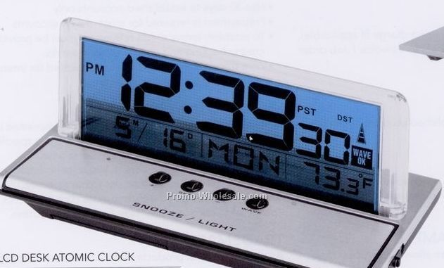 Minya See Through Lcd Desk Atomic Clock