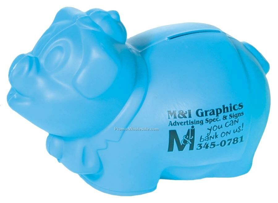 Neon Piggy Bank (1 Color/1 Side)