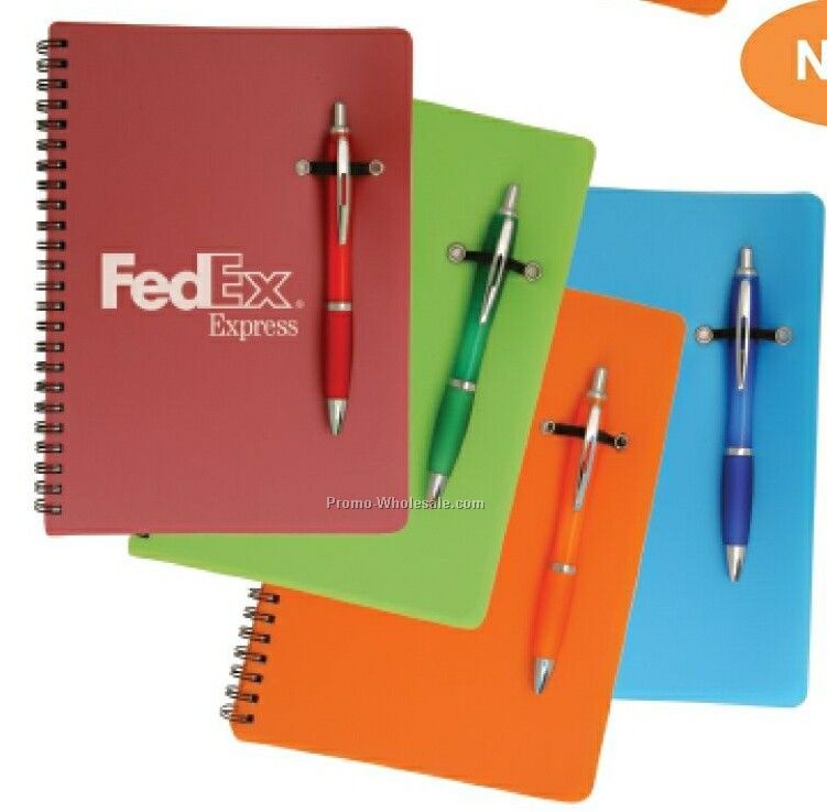 Notebook/ Marino Pen Combo - 6-1/4"x8-1/2"