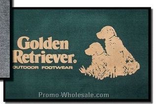 Olefin Flocked Custom Mats (1 Color) - 3'x5'