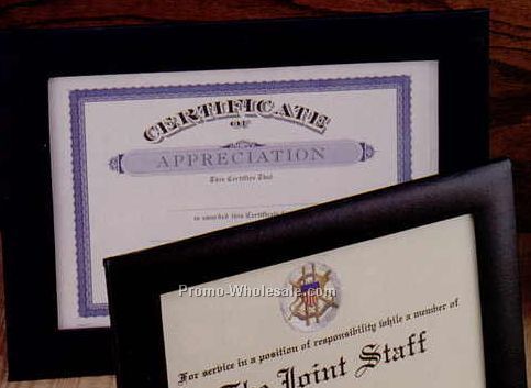 Padded Certificate Frame W/ 8-1/4"x10" Window (8-1/2"x11" )