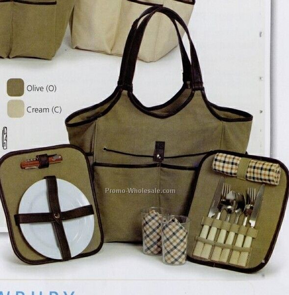 Picnic Plus Palmetto 2 Person Tote Picnic Set