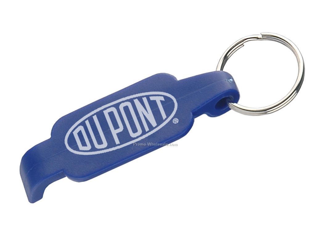 Plastic Bottle Opener W/ Key Ring