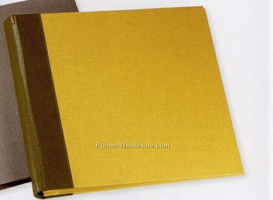 Post Bound Album & Scrapbook W/ Nouvo Box Grain Premium Leather Cover