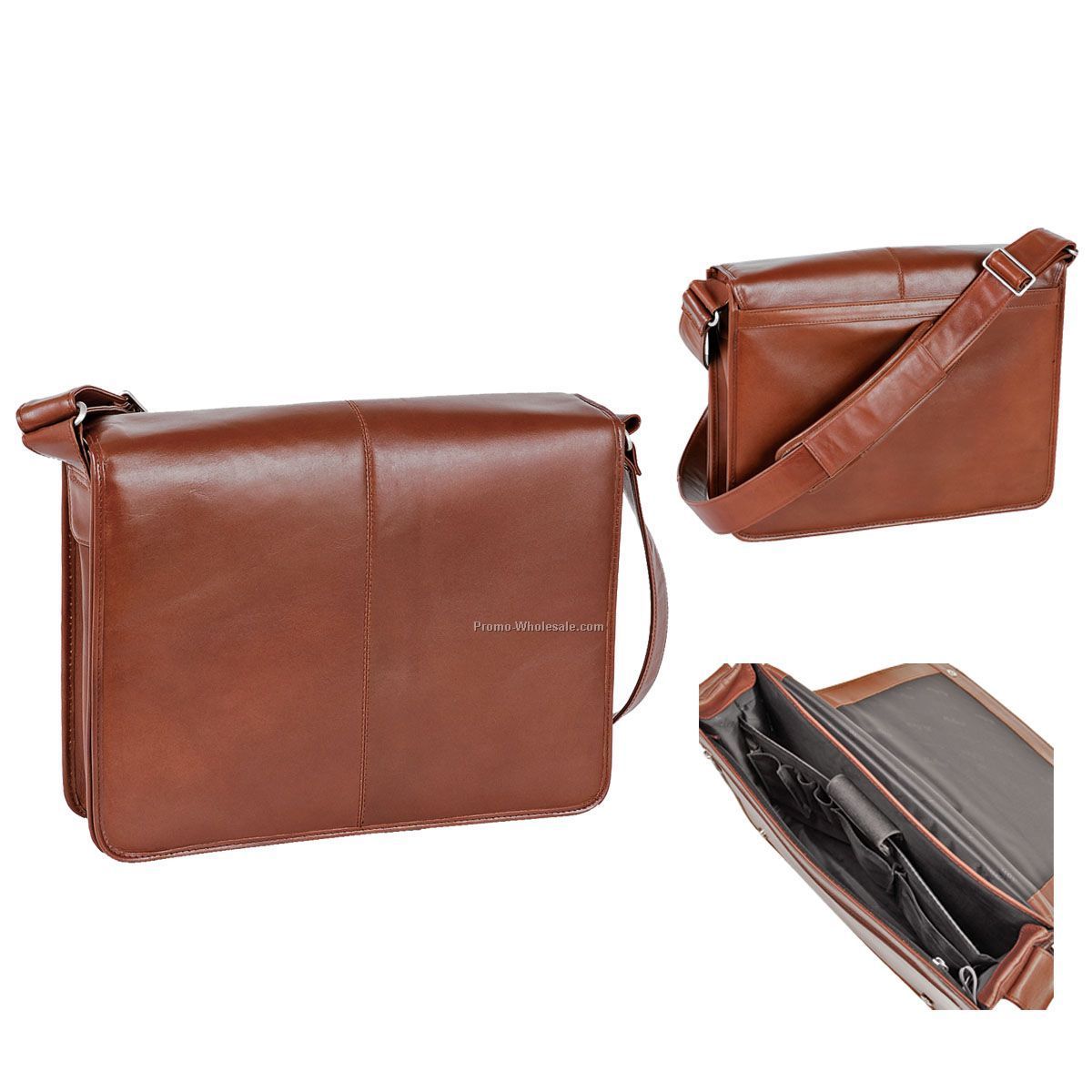 Sheffield Leather Laptop Messenger Bag