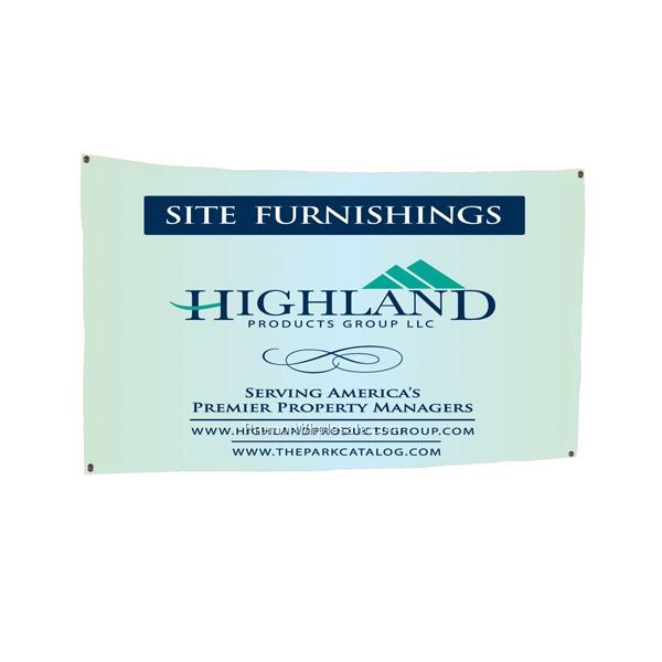 Solvent Printed Outdoor Display Banner 2 X 8