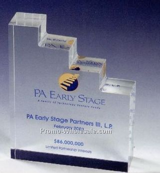 Steps Lucite Stock Embedment/ Award