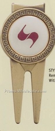 Style C Divot Tool W/ Removable Ball Marker And Belt Loop