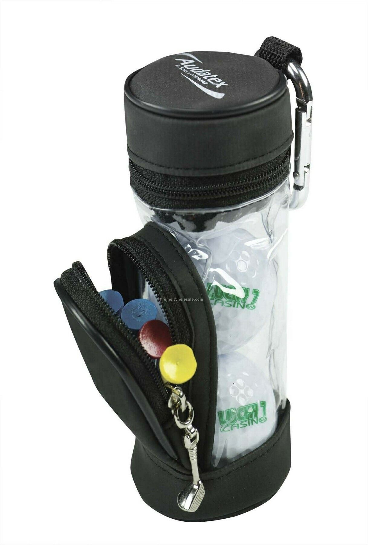 Tee Off Mini Golf Bag With 3 Noodle Soft Golf Balls & 5 Tees