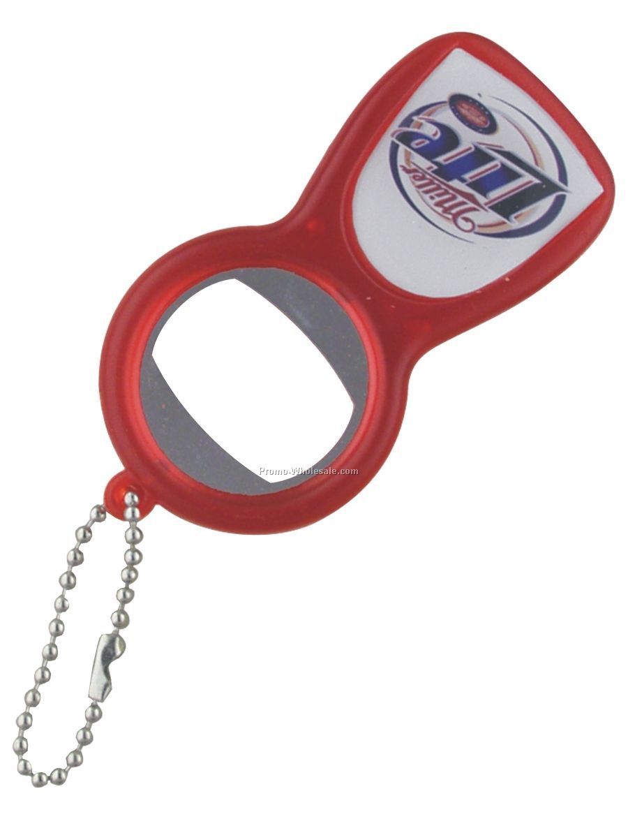 Vivi Dome Plastic Opener And Key Chain