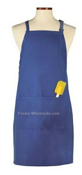 Wolfmark Deluxe Long Bib Apron - Royal Blue