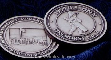 1-1/2"x.102" Custom Brass Medals & Coins