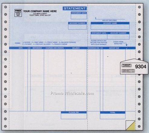 1 Part Classic Statement (Microsoft Business Classic Accounting)