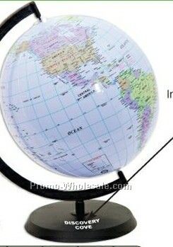 12" Inflatable Globe W/ Stand