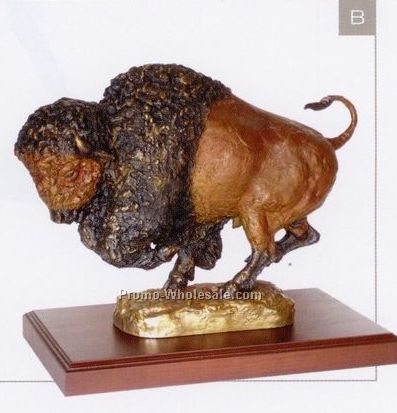 14-1/2" American Bison Sculpture - Rampage