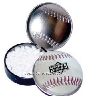 2-1/8" Diameter Baseball Tin