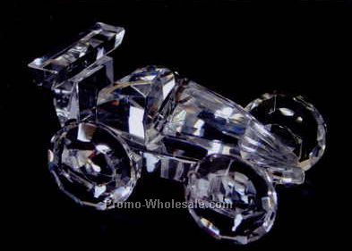 2-1/8" Optic Crystal Sport Car Figurine