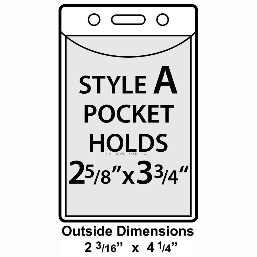 2-3/4"x4-1/4" Vinyl Id Pouches (Standard)