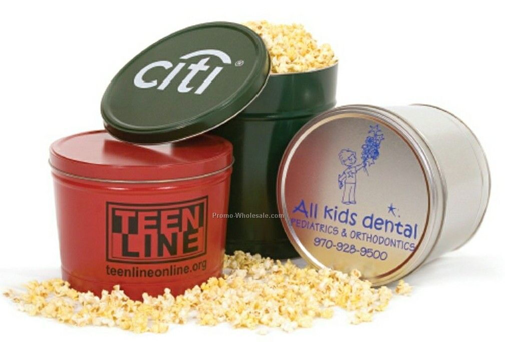 3-1/2 Gallon Designer Popcorn Tin (Candy Coated)