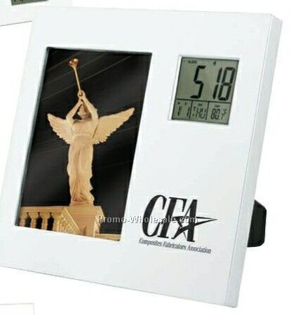 3-1/2"x5" Photo Frame Rotating Clock