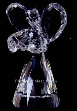 3-1/4" Optic Crystal Angel Figurine