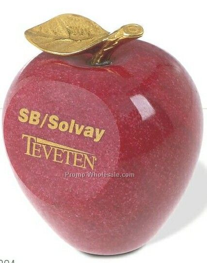 3"x3-1/2" Red Apple Award